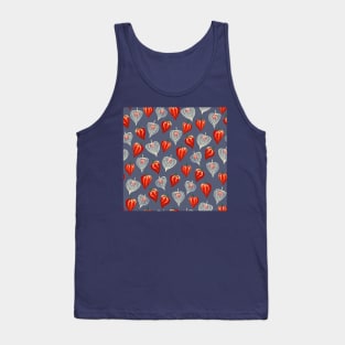 Chinese Lantern Plant in Gouache Tank Top